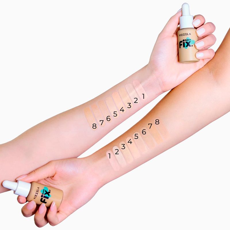 base líquida vizzela fix cor 08 30ml