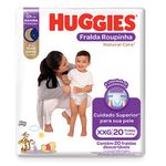 fralda infantil huggies natural care roupinha tamanho xxg 20 unidades