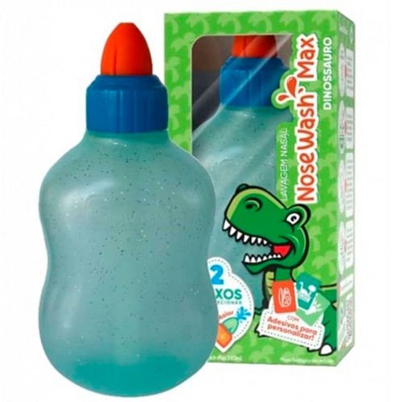 dispositivo para lavagem nasal nosewash max dinossauro 240ml