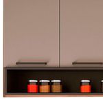 armário aéreo telasul caiena 3 portas mel fumê