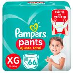 fralda pampers pants ajuste total bag tamanho xg 66 unidades