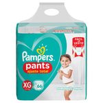 fralda pampers pants ajuste total bag tamanho xg 66 unidades