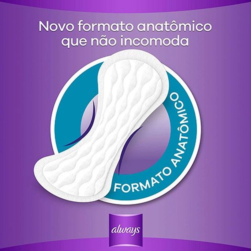 protetor diário always com perfume 80 unidades