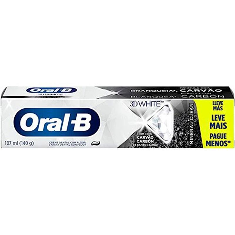 creme dental oral-b 3d white mineral clean 140g
