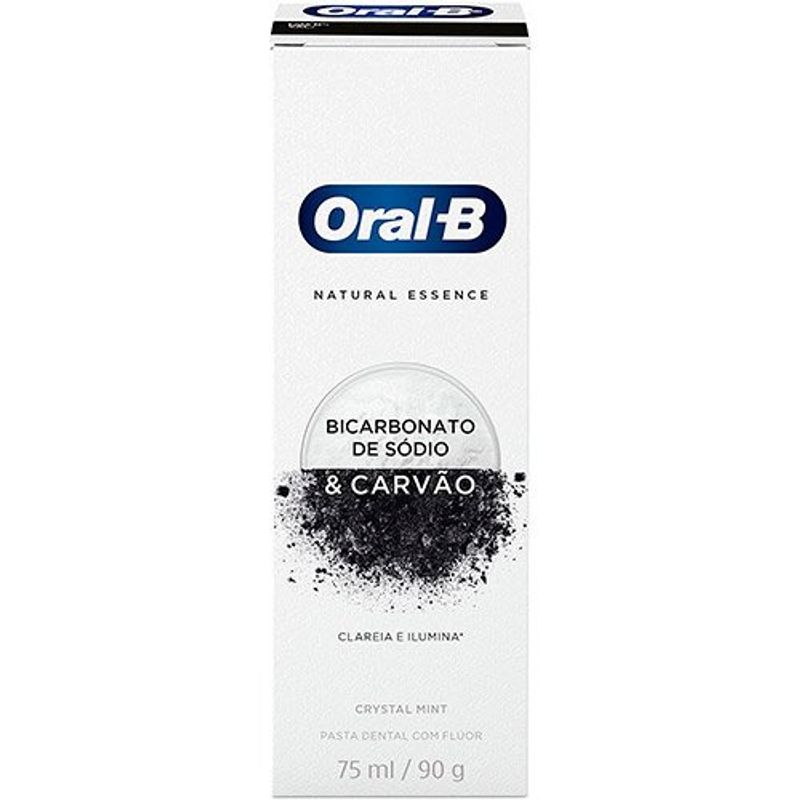 creme dental oral-b bicarbonato e carvao 90g