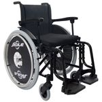 cadeira de rodas agile jaguaribe 48cm preta (mp)