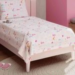 jogo de cama 3 peças solteiro lepper barbie 5973401