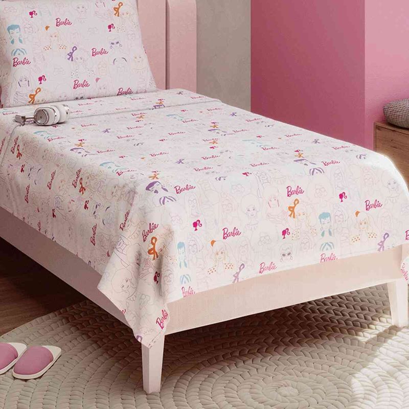 Jogo De Cama Peças Solteiro Lepper Barbie 5973401