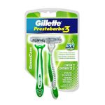 barbeador gillette prestobarba 3 sensecare cabeça ajustável cartela com 2 unidades
