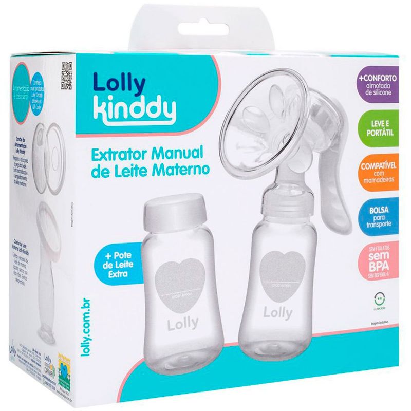 extrator manual lolly leite materno 150ml