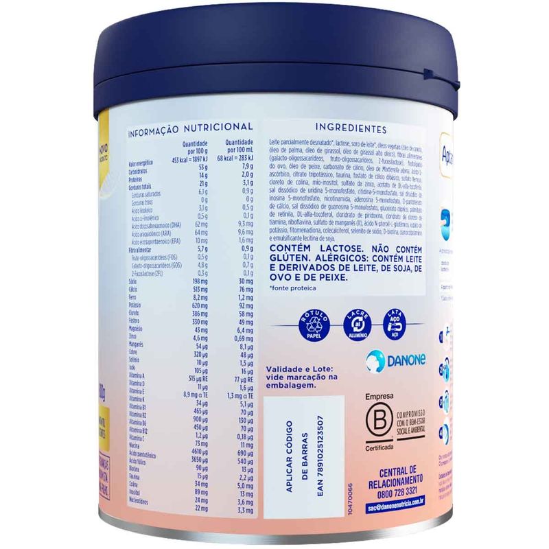 fórmula infantil danone aptamil profutura gold 2 800g