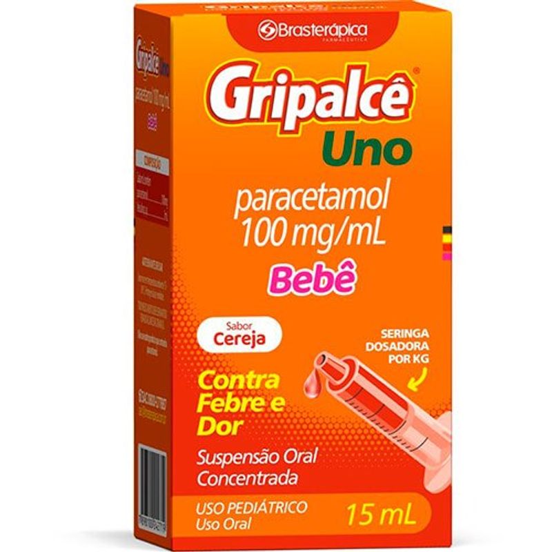 gripalcê uno bebê 100mg/ml suspensão oral 15ml brasterápica similar
