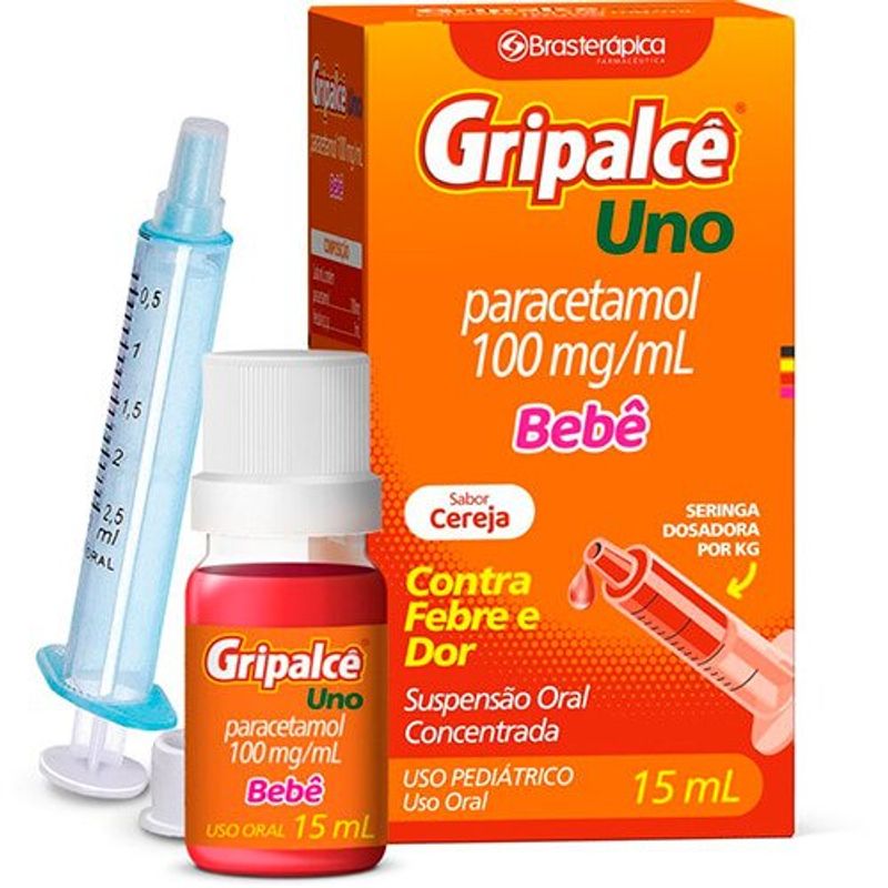 gripalcê uno bebê 100mg/ml suspensão oral 15ml brasterápica similar