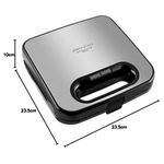 sanduicheira e grill britânia bgr16 2 em 1 redstone 750w