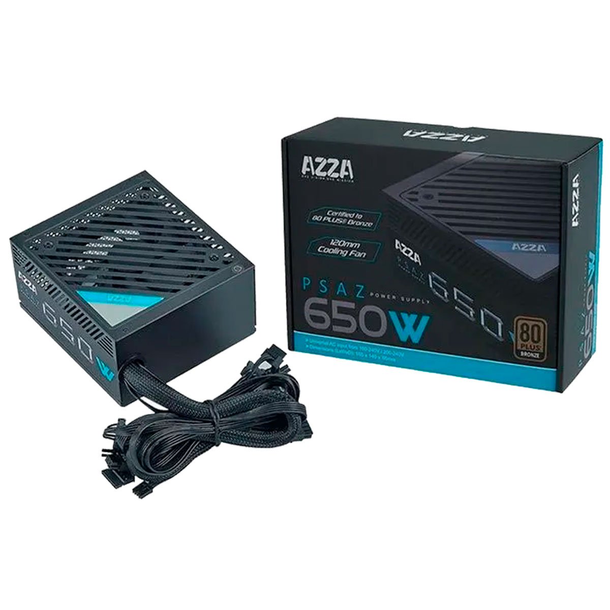 BBZ☆ Fonte ATX 80 Plus Bronze Azza 650W
