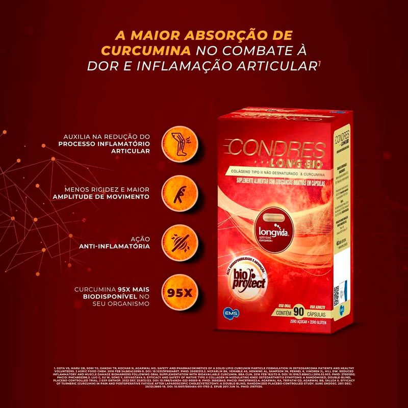 condres long bio 90 cápsulas ems