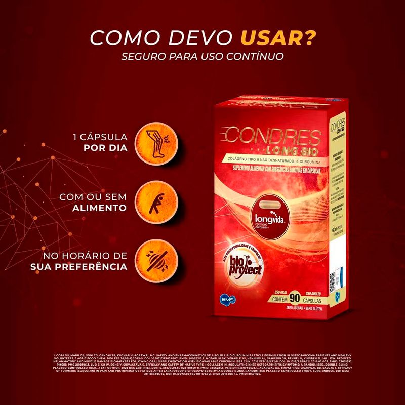 condres long bio 90 cápsulas ems