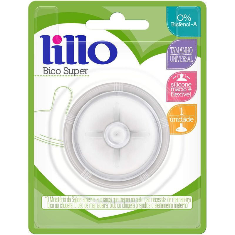 bico para mamadeira lillo super em silicone 9297 r/12