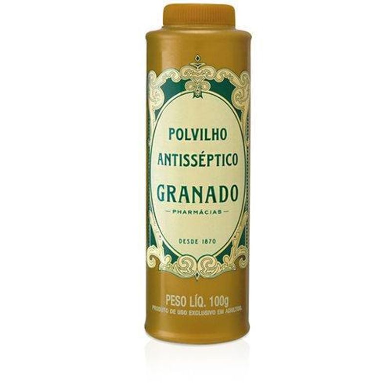 talco polvilho antisséptico granado tradicional 100g