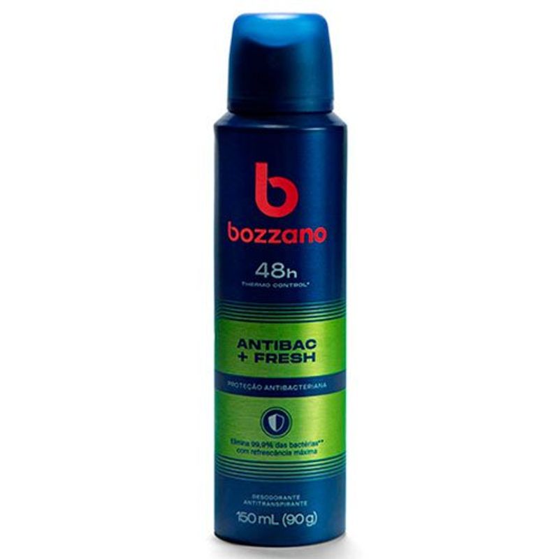 desodorante bozzano aerosol antitranspirante antibac + fresh 90g