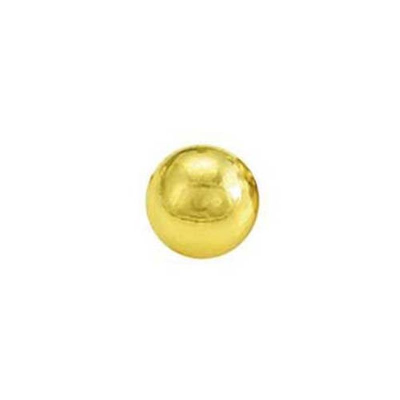brinco antialérgico studex classic bolinha média dourado