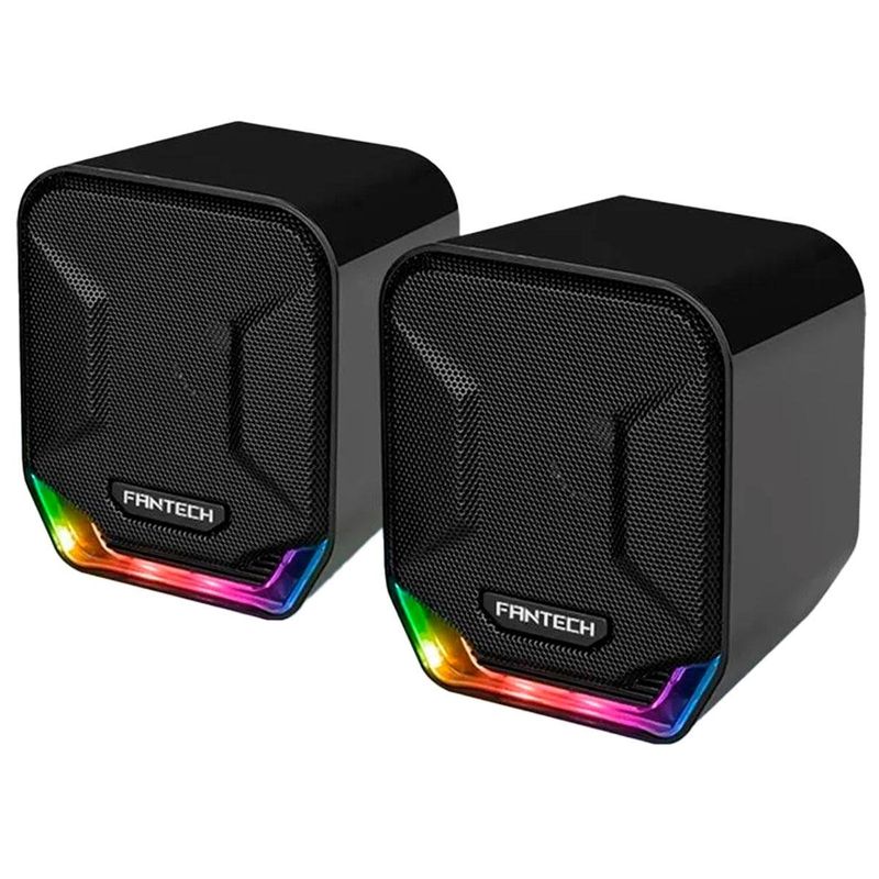 caixa som fantech 2.0 rms 3w gamer (mp)