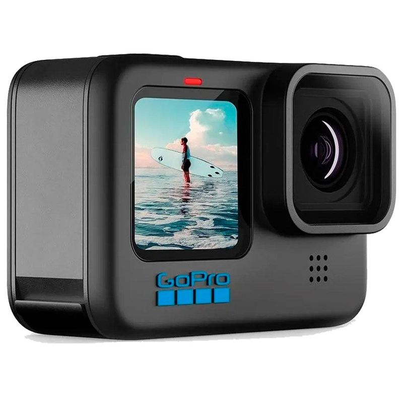 filmadora digital gopro hero 10 preto bundle 23mp/5.3k/gps (mp)