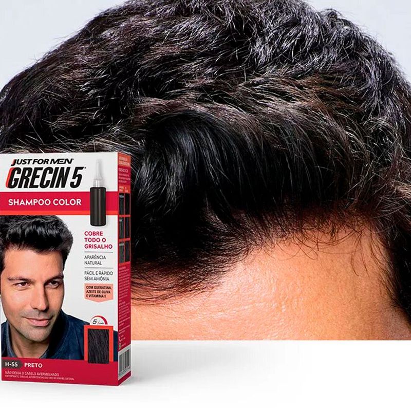 shampoo grecin 5 color preto 60ml