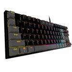 teclado usb gamer fantech mecânico mk876 atom preto (mp)