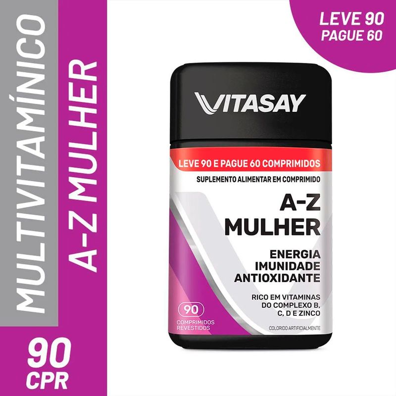 vitasay a-z mulher 90 comprimidos
