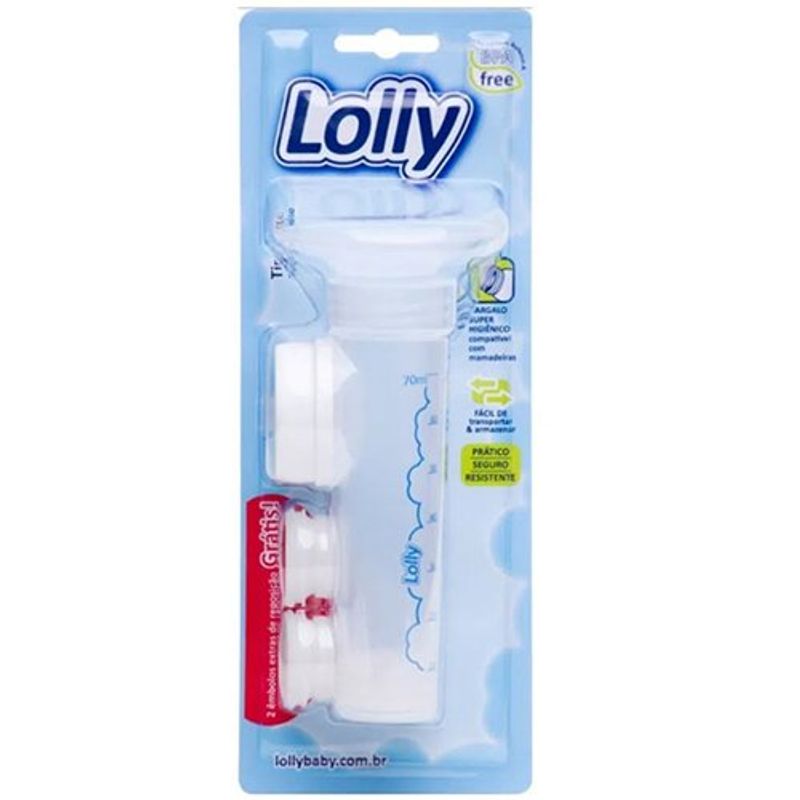 tira leite materno manual lolly baby 70ml