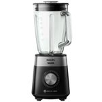 liquidificador philips walita 2l 1200w série 5000 jarra inquebrável 127v preto (mp)