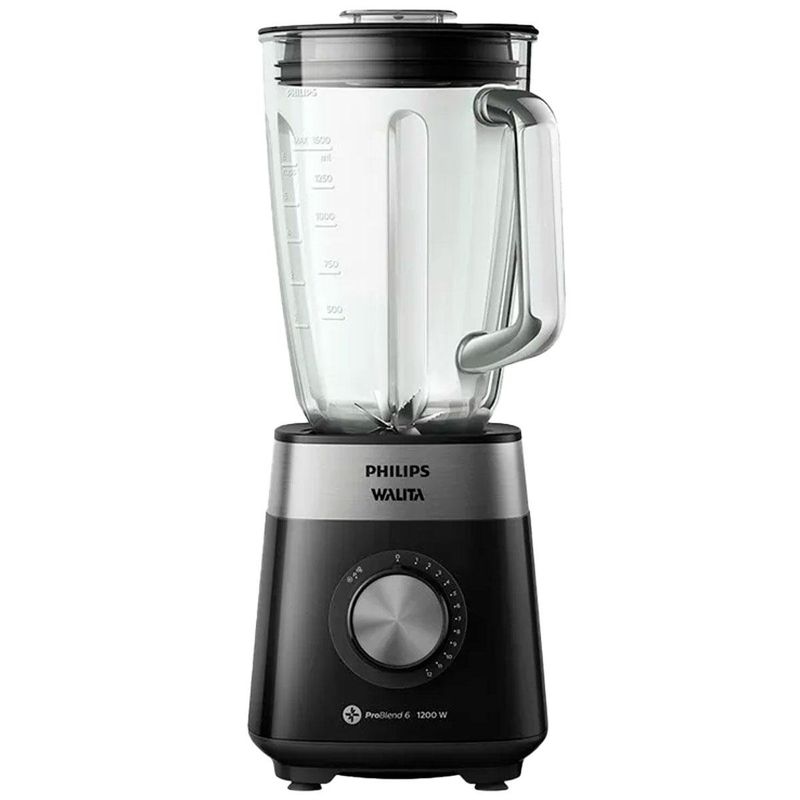 liquidificador philips walita 2l 1200w série 5000 jarra inquebrável 127v preto (mp)