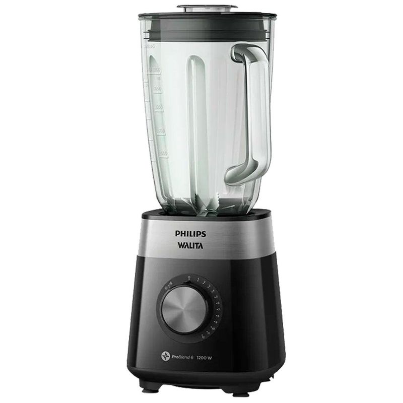liquidificador philips walita 2l 1200w série 5000 jarra inquebrável 127v preto (mp)