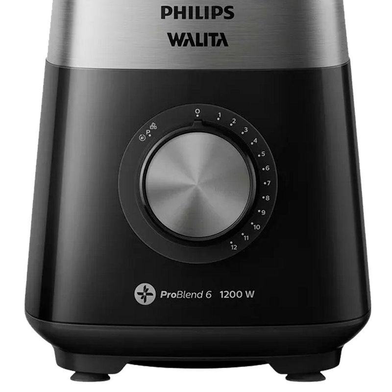 liquidificador philips walita 2l 1200w série 5000 jarra inquebrável 127v preto (mp)
