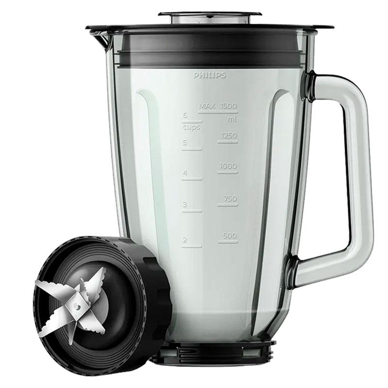 liquidificador philips walita 2l 1200w série 5000 jarra inquebrável 127v preto (mp)