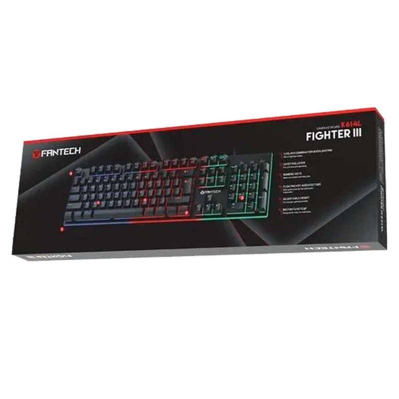 teclado usb gamer fantech fighter tkl iii k614l (mp)