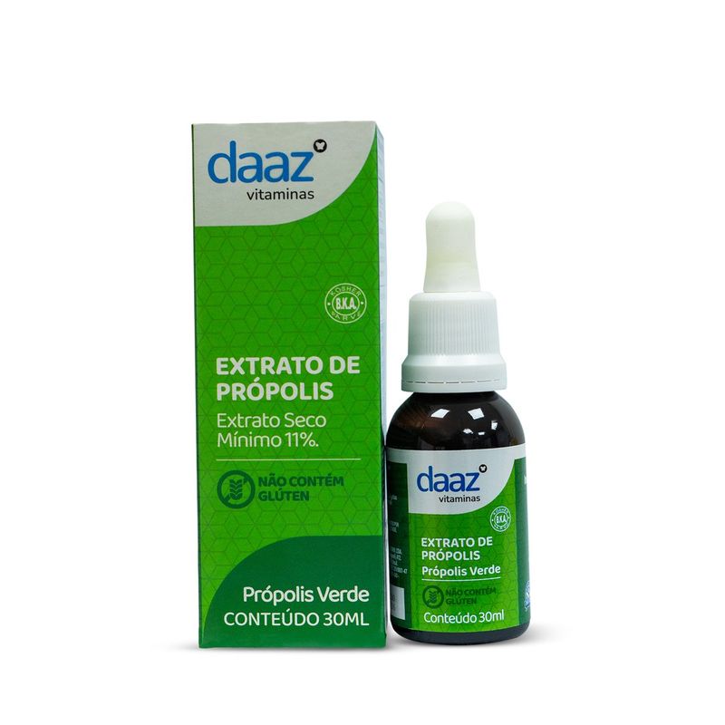 extrato de própolis verde daaz 11% extrato seco mínimo 30ml
