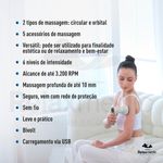 massageador corporal eletrico portátil orbit touch