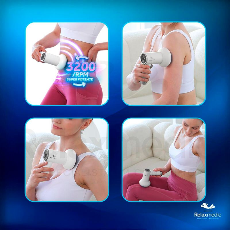 massageador corporal eletrico portátil orbit touch