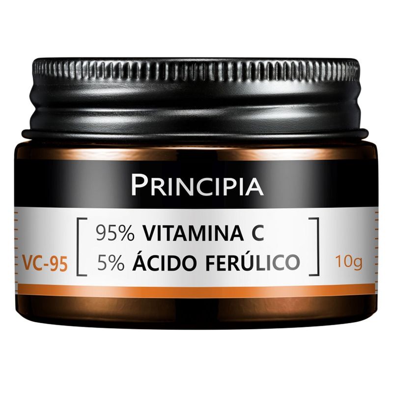 pó anti-idade principia vc-95 vitamina c + ácido ferúlico 10g