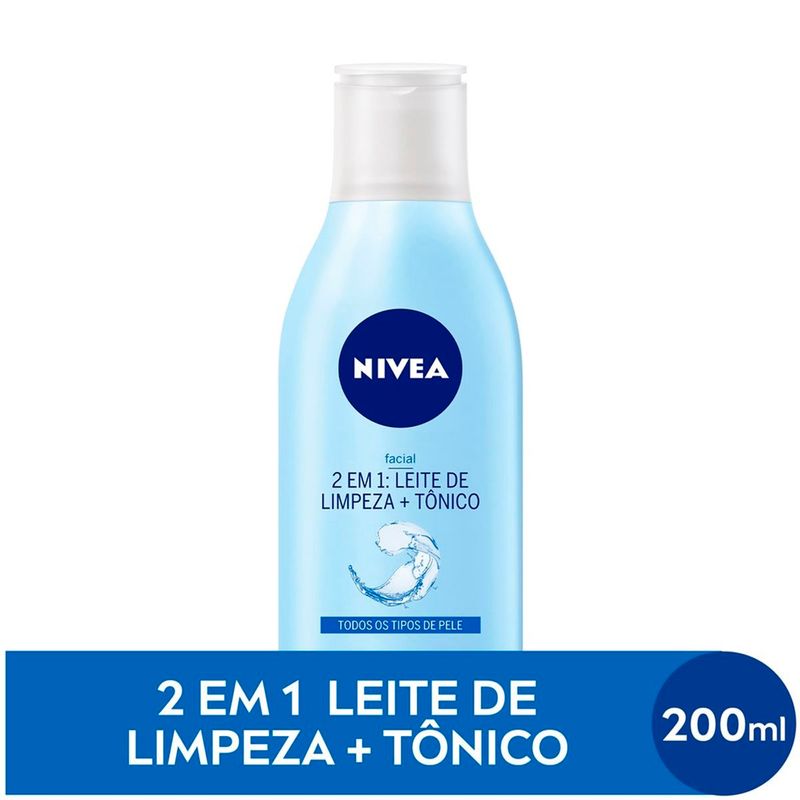 leite de limpeza + tônico 2 em 1 nivea 200ml