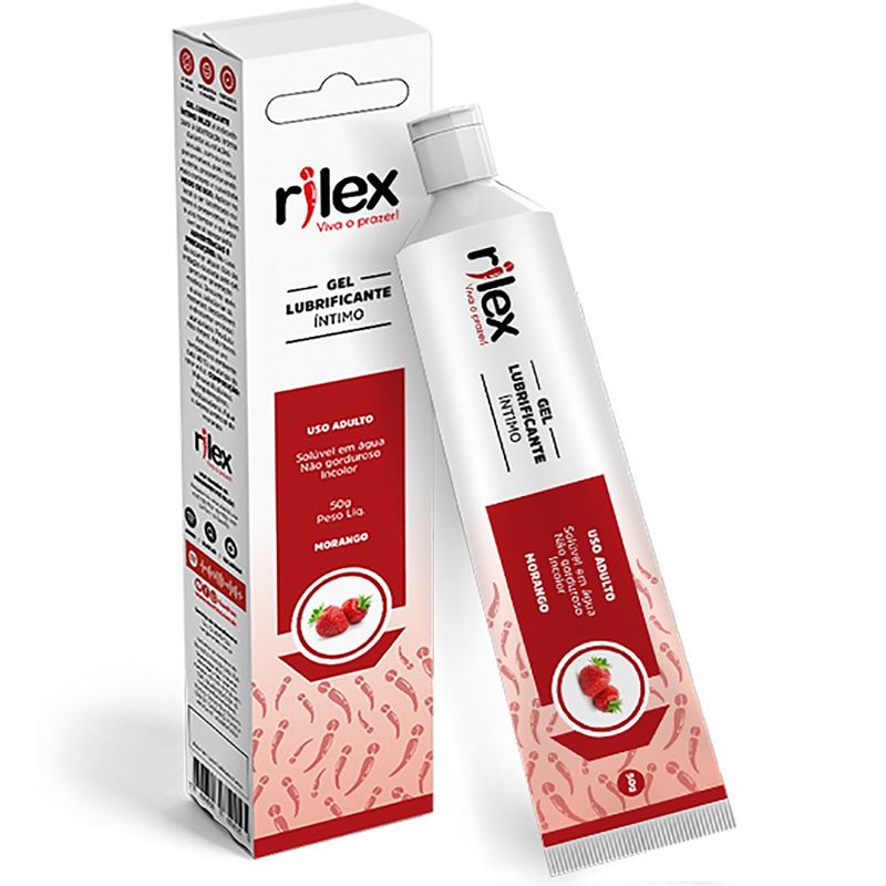 gel lubrificante rilex morango 50g