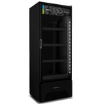 refrigerador expositor vertical metalfrio optima all black - vb52a