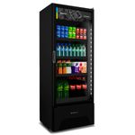 refrigerador expositor vertical metalfrio optima all black - vb52a