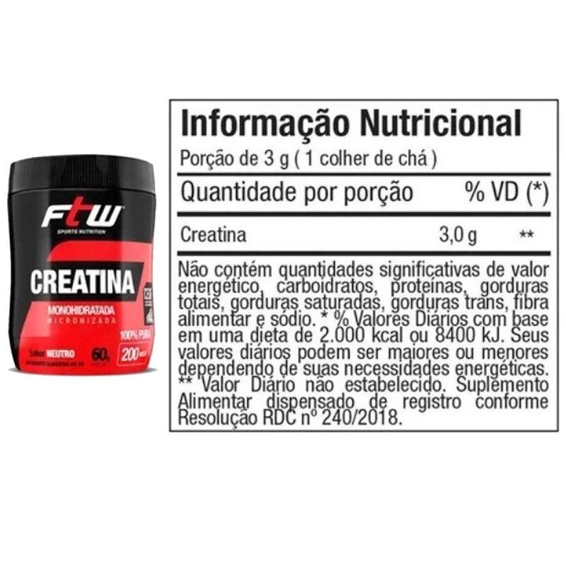 kit iniciante ftw - whey ultra protein morango 900g + creatina 60g + bcaa 60 cápsulas + coqueteleira (mp)