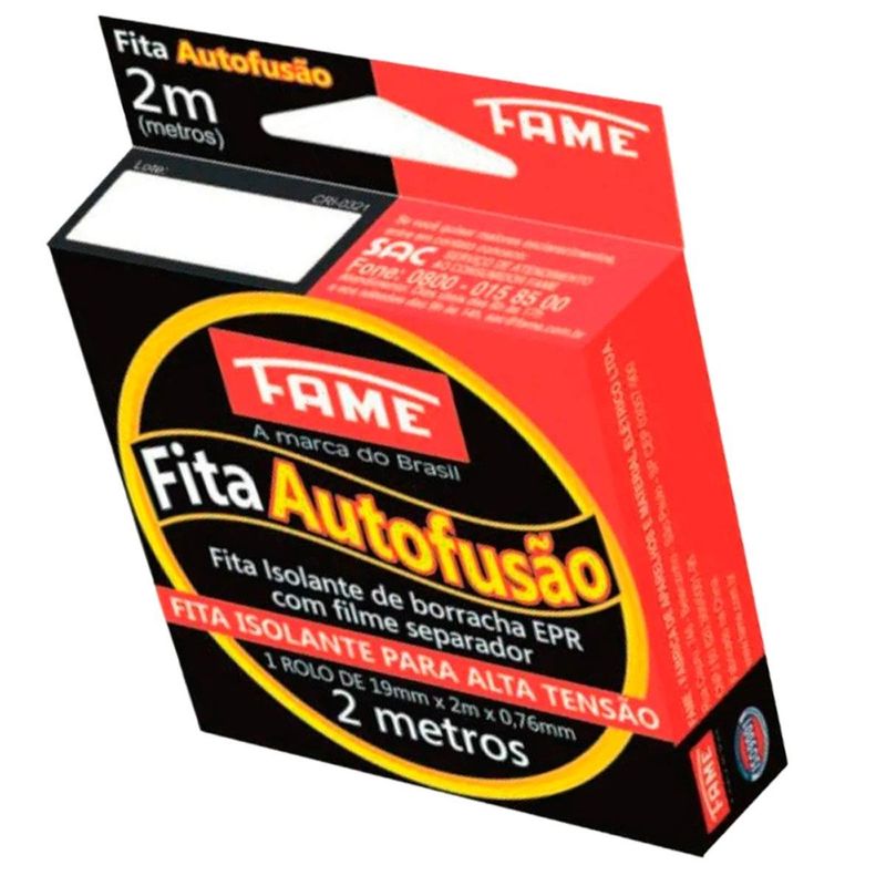 fita isolante fame auto fusão 19mmx2mx0,76mm (mp)