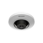 câmera de segurança hikvision ip fisheye 3k 5mp detector de movimento metal ds-2cd3956g2-isu(1.05mm) (mp)