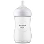 mamadeira philips avent pétala 3.0 transparente 260ml