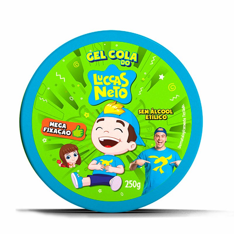 gel fixador cola para cabelos do luccas neto 250g